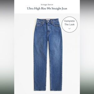 90s Straight Ultra High Rise Jeans